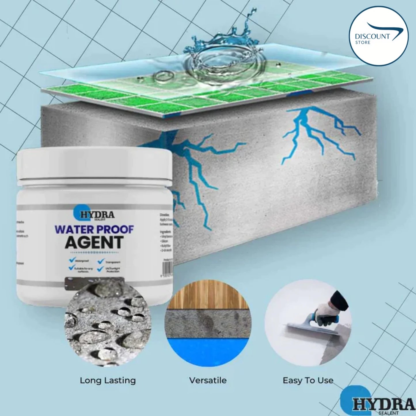 Hydra Water Proof Agent Anti Leakage With Brush. FREE SHPPING.