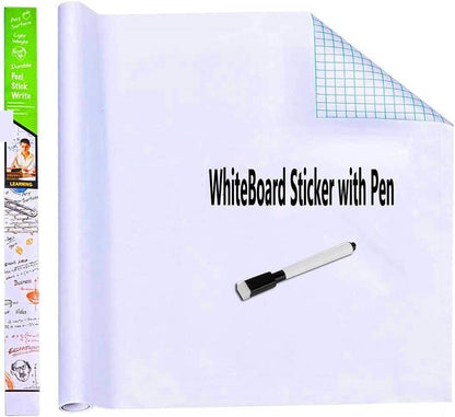 Self-Adhesive  Reuseable Whiteboard Wall Decal Sticker