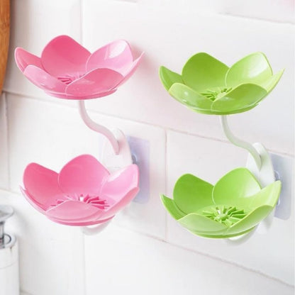 Multicolor Lotus Flower Soap Holder, Double Layer ( Random Color ) – 01 Stand