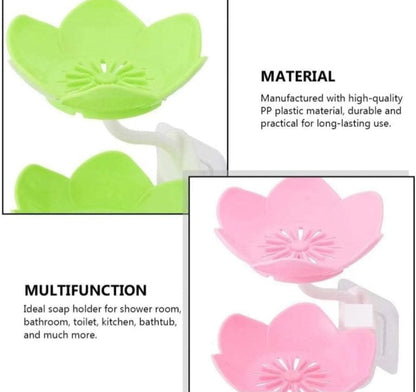 Multicolor Lotus Flower Soap Holder, Double Layer ( Random Color ) – 01 Stand